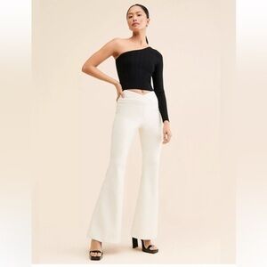 NWT Free People Worn White Ivory Venice Beach Flare Pant / 30